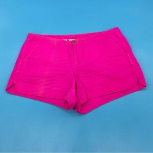 Lilly Pulitzer Women’s Hot Pink Ribbed Shorts Size 10